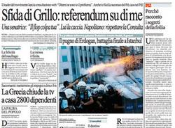 Le prime pagine di oggi (inserita in galleria)