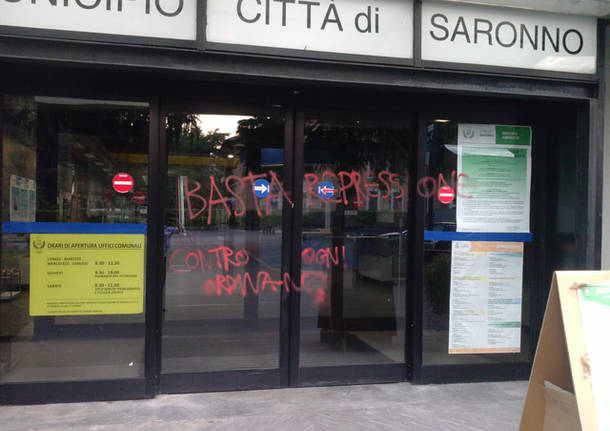 scritte municipio saronno