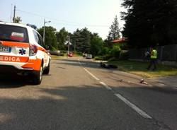 Auto contro moto a Fagnano Olona  (inserita in galleria)