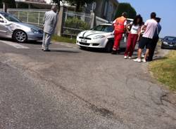 Auto contro moto a Fagnano Olona  (inserita in galleria)