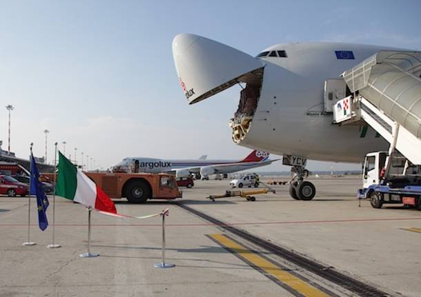 Ecco "Monte Rosa", il nuovo Boeing di Cargolux a Malpensa (inserita in galleria)