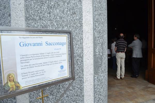 I funerali di Giovanni Sacconago (inserita in galleria)