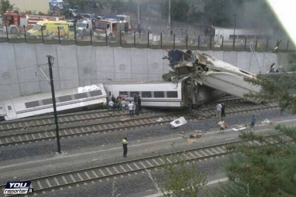 Il disastro ferroviario in Spagna (inserita in galleria)