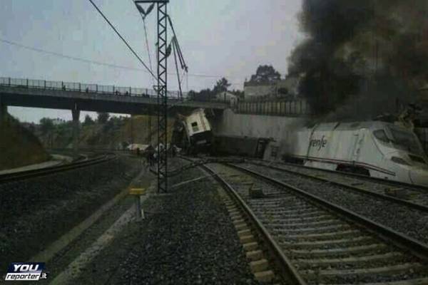 Il disastro ferroviario in Spagna (inserita in galleria)