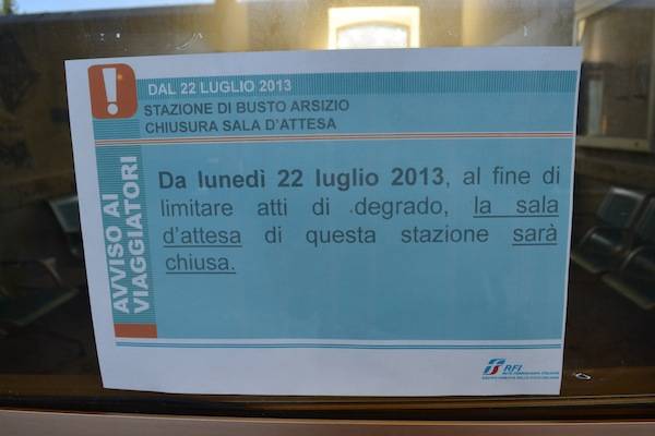 La stazione "off limits" ai senzatetto (inserita in galleria)