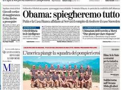 Le prime pagine di oggi (inserita in galleria)