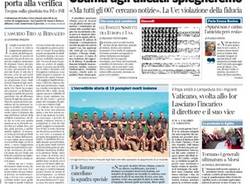 Le prime pagine di oggi (inserita in galleria)