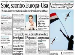 Le prime pagine di oggi (inserita in galleria)