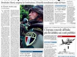 Le prime pagine di oggi (inserita in galleria)