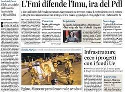 Le prime pagine di oggi (inserita in galleria)