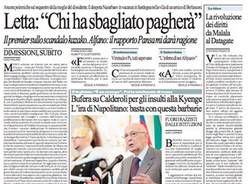 Le prime pagine di oggi (inserita in galleria)