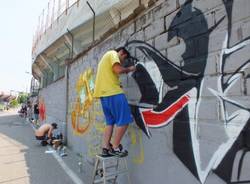 Lo stadio "Franco Ossola" prende colore 2 (inserita in galleria)
