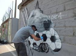 Lo stadio "Franco Ossola" prende colore 3 (inserita in galleria)