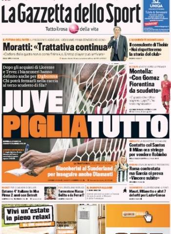 Quotidiani in edicola 10 luglio (inserita in galleria)