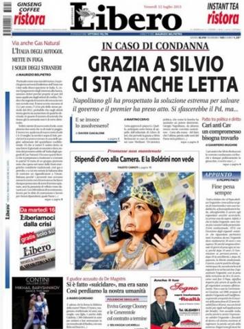 Quotidiani in edicola il 12 luglio (inserita in galleria)