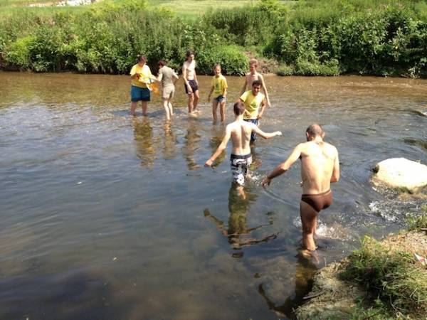 Un tuffo nell'Olona (inserita in galleria)