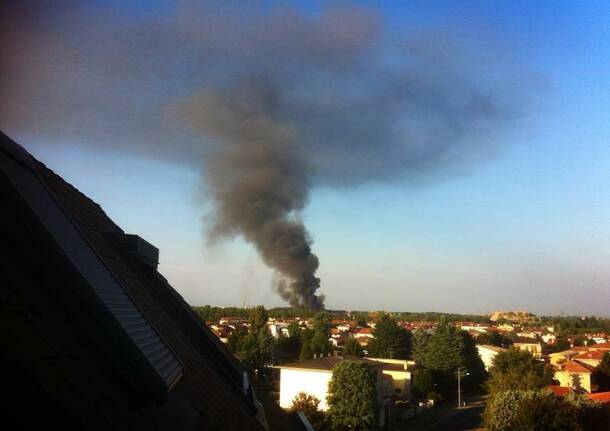 Incendio Bpm di Villa Cortese