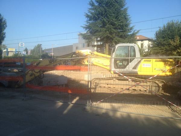 Lavori alla stazione di Gazzada-Schianno-Morazzone (inserita in galleria)