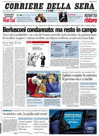 Le prime pagine di oggi (inserita in galleria)