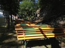 Tutto pronto per la festa degli Alpini al Campo dei Fiori  (inserita in galleria)