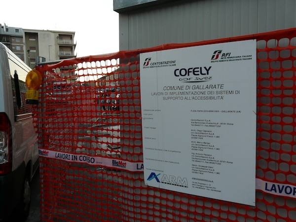 Lavori alla stazione di Gallarate (inserita in galleria)