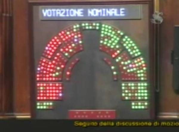 Voto anti slot in Senato (inserita in galleria)