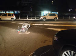 Ciclista investito in Piazzale Mafalda Savoia  (inserita in galleria)