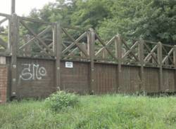 La situazione del ponte sull'Olona (inserita in galleria)