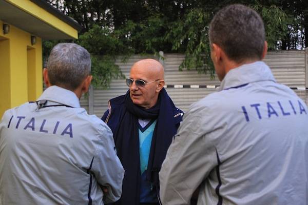 Sacchi e la Nazionale Under 17 a Cardano (inserita in galleria)