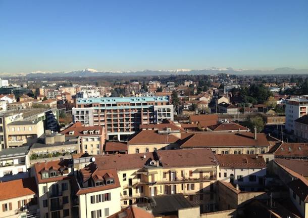 Gallarate vista dall'alto, dal campanile della Basilica (inserita in galleria)