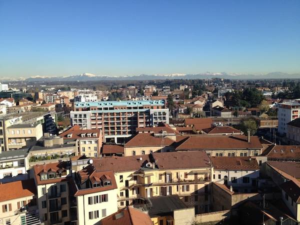 Gallarate vista dall'alto, dal campanile della Basilica (inserita in galleria)