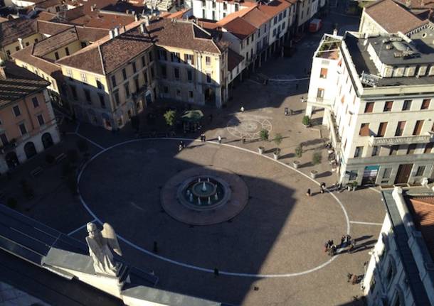 Gallarate vista dall'alto, dal campanile della Basilica (inserita in galleria)