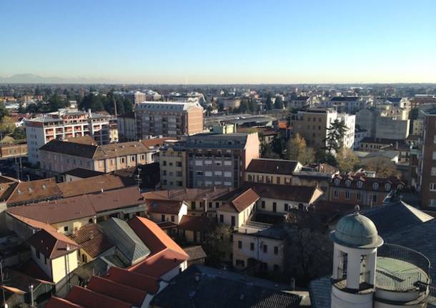 Gallarate vista dall'alto, dal campanile della Basilica (inserita in galleria)