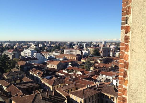 Gallarate vista dall'alto, dal campanile della Basilica (inserita in galleria)