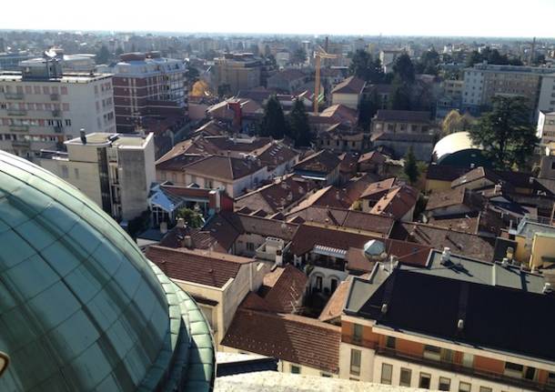 Gallarate vista dall'alto, dal campanile della Basilica (inserita in galleria)