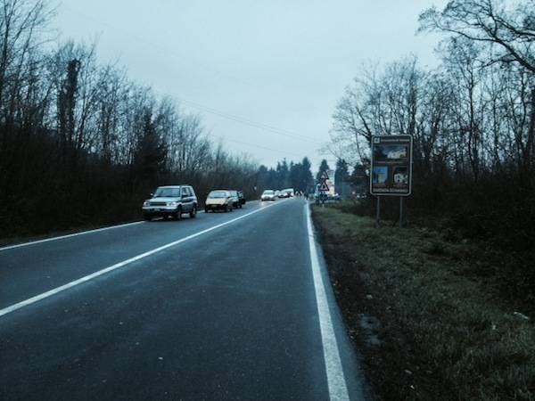 Grevissimo incidente sulla provincia, all'altezza di Lozza  (inserita in galleria)