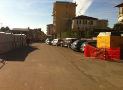 Lavori in stazione a Gazzada Schianno (inserita in galleria)