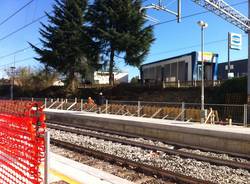 Lavori in stazione a Gazzada Schianno (inserita in galleria)