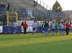 Pro Patria: la contestazione dei tifosi (inserita in galleria)