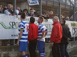 Pro Patria: la contestazione dei tifosi (inserita in galleria)