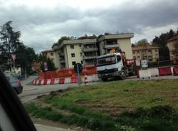 Rotonda di viale Europa, il cantiere (inserita in galleria)