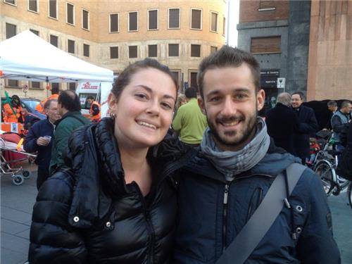 VareseNews in piazza per festeggiare il 141tour (inserita in galleria)