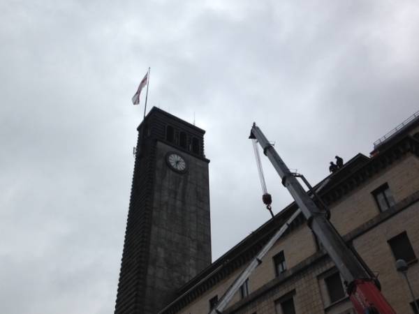 Vigili del fuoco in piazza Monte Grappa, Varese (inserita in galleria)