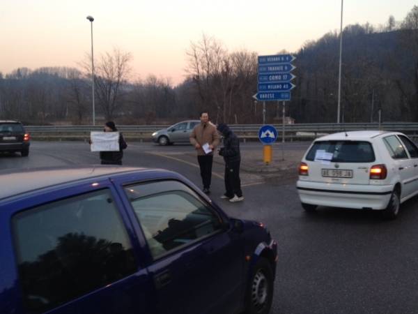Forconi: protesta a oltranza al Ponte di Vedano (inserita in galleria)