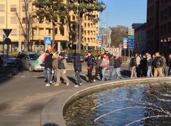 La protesta dei "Forconi" arriva a Gallarate, traffico rallentato (inserita in galleria)