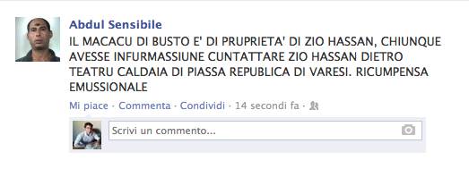 La scimmia sui social network (inserita in galleria)