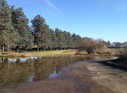 Il "lago" al cimitero di Crenna (inserita in galleria)