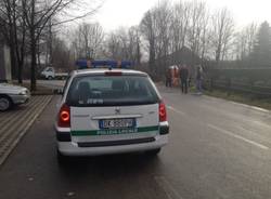 Nel fosso con l'auto a Gazzada (inserita in galleria)