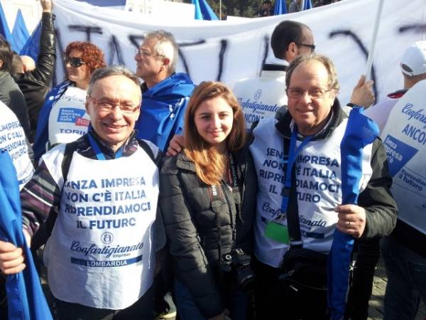 Roma, i piccoli imprenditori scendono in piazza (inserita in galleria)