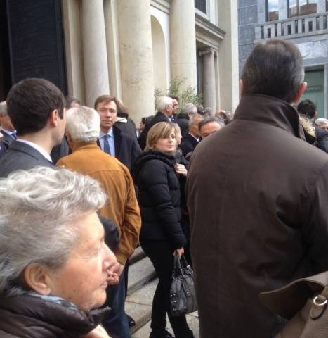 Ai funerali di Francesco Musajo Somma (inserita in galleria)